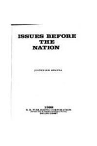 Issues Before the Nation