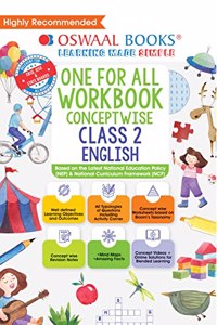 Oswaal One For All Workbook, Class-2, English Hardbound book (For Latest Exam)