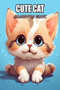 Cute Cat Coloring Book for Kids
