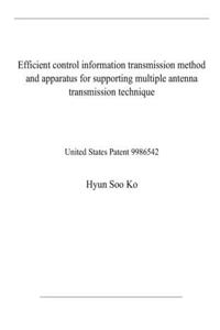 Efficient control information transmission method and apparatus for supporting multiple antenna transmission technique