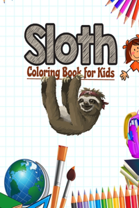 Sloth Coloring Book for Kids