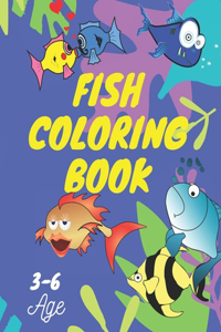 Fish coloring book