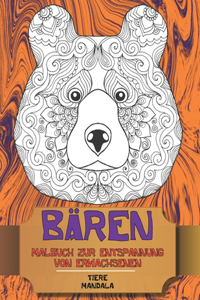 Malbuch zur Entspannung von Erwachsenen - Mandala - Tiere - Bären