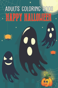 Adults Coloring Book Happy Halloween