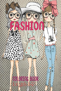 Fashion Coloring Book For Girls 8-12