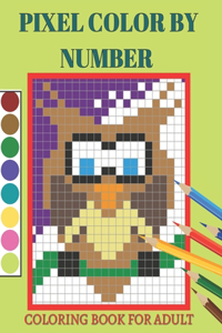 Pixel Color By Number Coloring Book For Adult