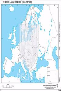 Big Outline Practice Map Of Europe Political (100 Maps)