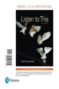 Listen to This, Books a la Carte Edition