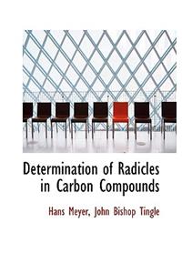 Determination of Radicles in Carbon Compounds