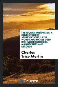 The Record Interpreter