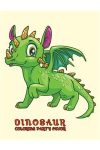 Dinosaur Coloring Party Favor