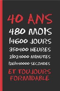 40 ANS Et Toujours Formidable
