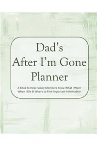 Dad's After I'm Gone Planner