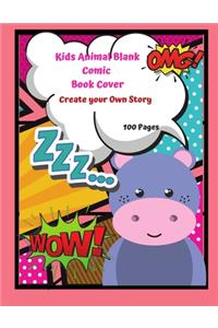 Kids Animal Blank Comic Book Cover Create your Own Story 100 Pages