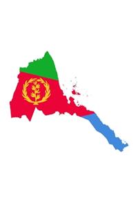 The Flag of Eritrea Overlaid on The Map of the Nation Journal