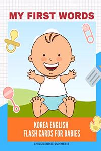 My First Words Korea English Flash Cards for Babies