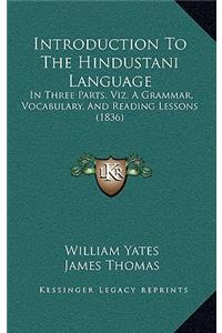 Introduction to the Hindustani Language