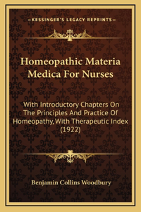 Homeopathic Materia Medica For Nurses