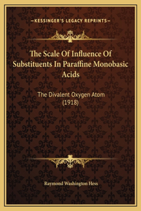 The Scale Of Influence Of Substituents In Paraffine Monobasic Acids