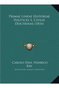 Primae Lineae Historiae Politices S. Civilis Doctrinae (1816)