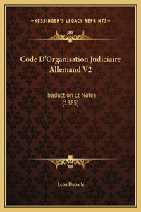 Code D'Organisation Judiciaire Allemand V2