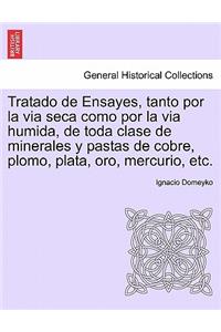 Tratado de Ensayes, tanto por la via seca como por la via humida, de toda clase de minerales y pastas de cobre, plomo, plata, oro, mercurio, etc.