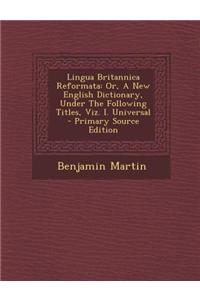 Lingua Britannica Reformata