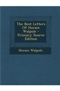 The Best Letters of Horace Walpole
