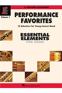 Performance Favorites, Vol. 1 - Baritone Saxophone