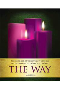 The Way Advent Candles Sunday 2 Bulletin, Large (Pkg of 50)