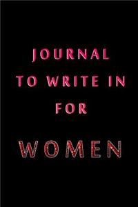 Journal To Write In For Women