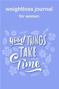 weight loss journal and planner 2020