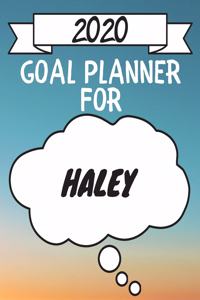 2020 Goal Planner For Haley