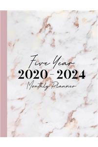 2020-2024 Five Year Monthly Planner