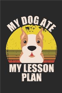 My dog at my lesson plan