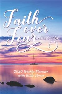 2020 Weekly Planner With Bible Verses Faith Over Fear Psalms 118