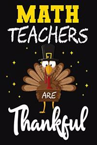 Math Teachers Are Thankful