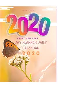 Day Planner Daily Calendar 2020 Butterfly