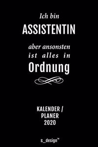 Kalender 2020 für Assistenten / Assistent / Assistentin