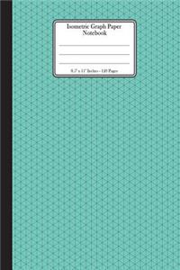 Isometric Graph Paper Notebook. 8.5