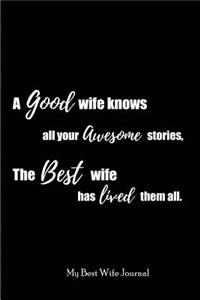 A Good Wife knows all your Awesome Stories, The Best Wife has lived them all