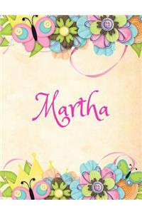 Martha: Personalized Name Journal Composition Notebook