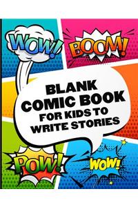 Blank Comic Books for Kids to Write Stories