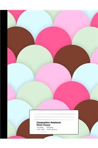 Composition Notebook Wide Ruled 7.44 X 9.69 Inches 100 Sheets / 200 Pages