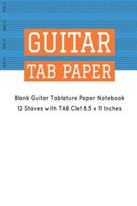 Guitar Tab Paper