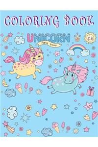 Unicorn Coloring Book Party Favor
