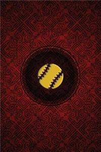 Monogram Baseball Notebook