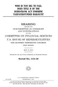 Who is too big to fail?