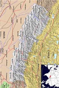Modern Day Day Color Map of Nepal Journal