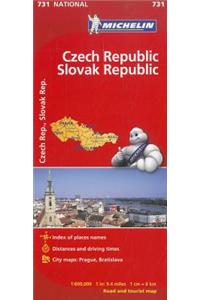 Michelin Czech Republic & Slovak Republic Road and Tourist Map